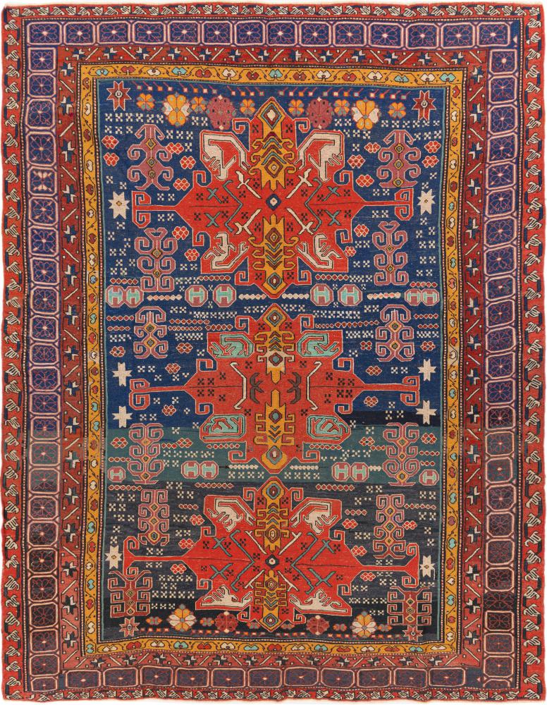 Perserteppich Kelim Fars Soumak Antik 9'1"x7'3" 9'1"x7'3", Perserteppich Handgeknüpft