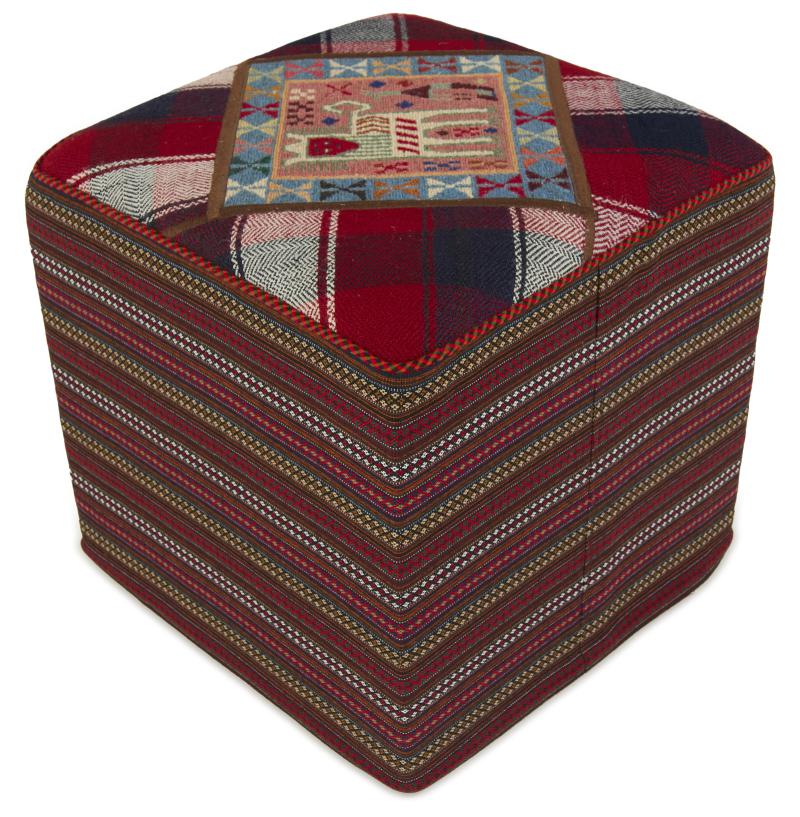 Tappeto persiano Pouf 46x46 46x46, Tappeto persiano Tessuto a mano