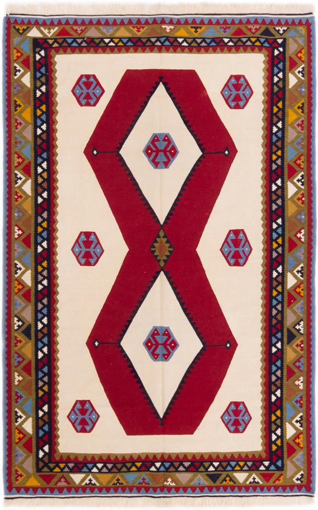 Tapis persan Kilim Fars 249x160 249x160, Tapis persan Tissé à la main