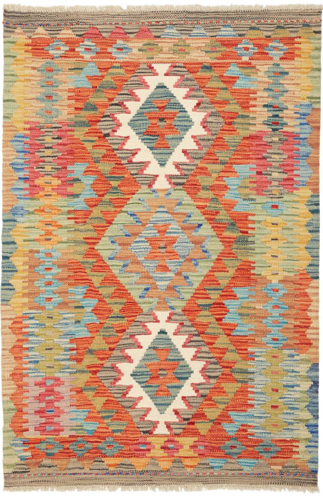 Alfombra afgana Kilim Afghan 126x83 126x83, Alfombra persa Tejido a mano