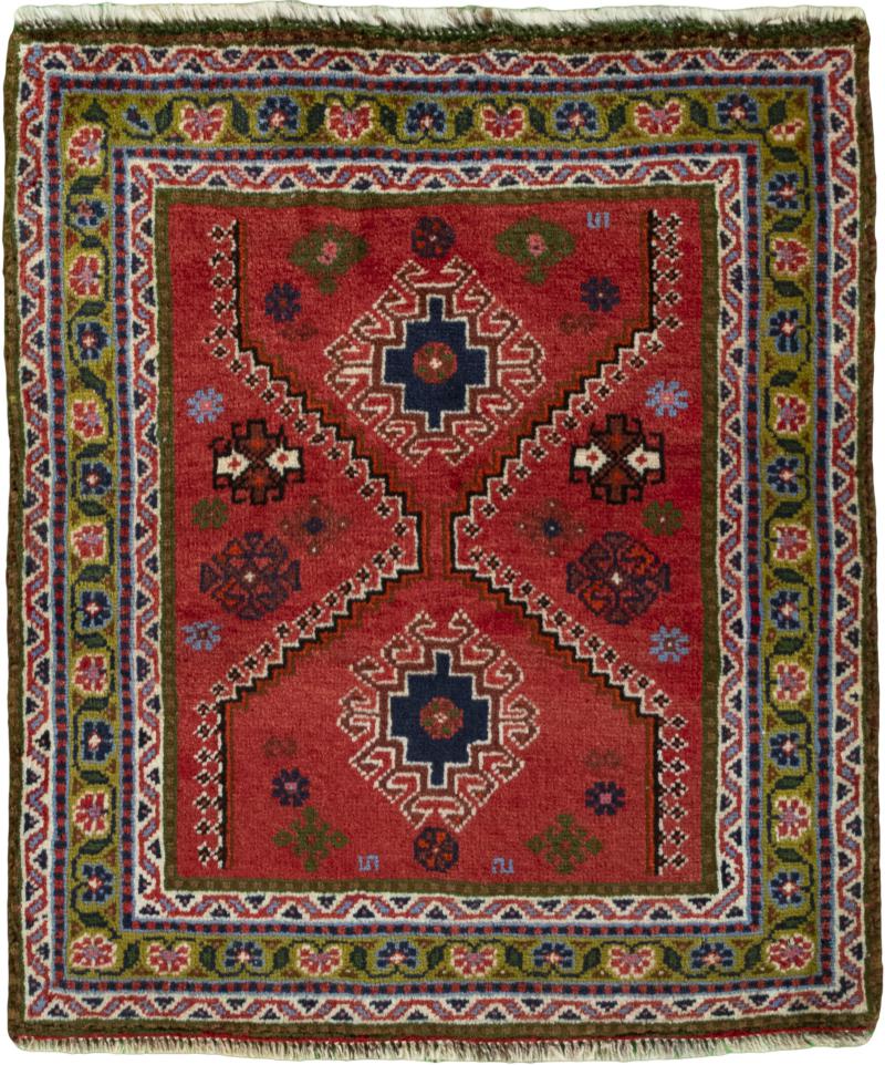 Persian Rug Shiraz 74x62 74x62, Persian Rug Knotted by hand