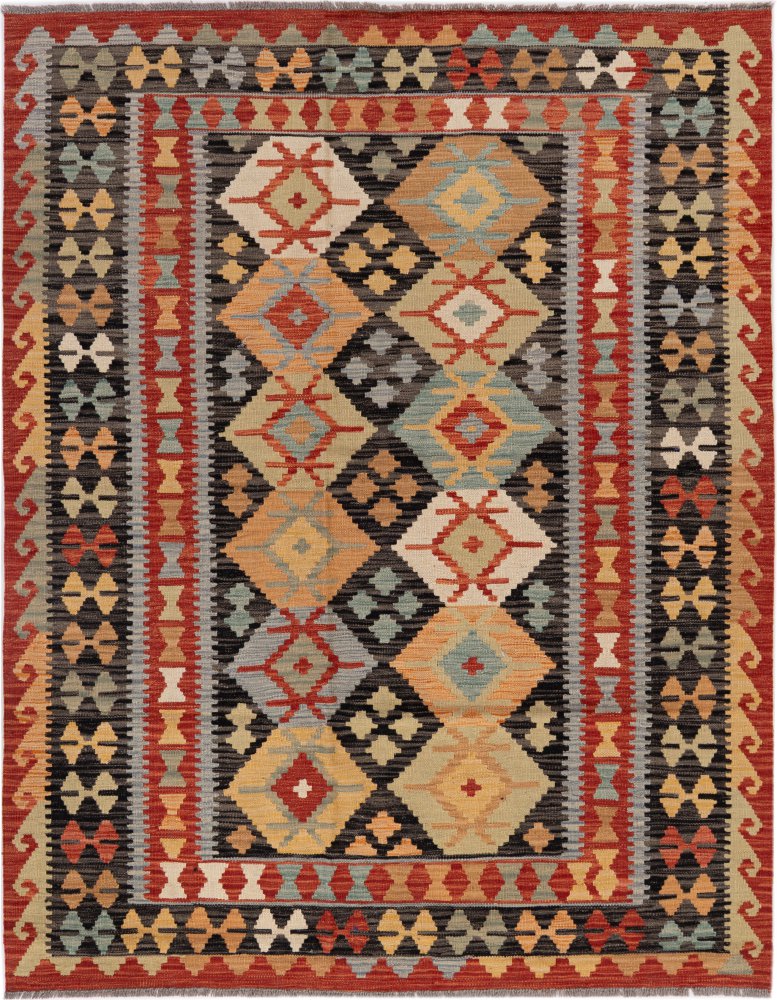 Tappeto afghano Kilim Afghan 203x158 203x158, Tappeto persiano Tessuto a mano