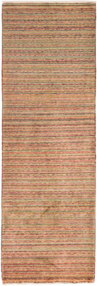 Persian Rug Persian Gabbeh 7'11"x2'8" 7'11"x2'8", Persian Rug Knotted by hand