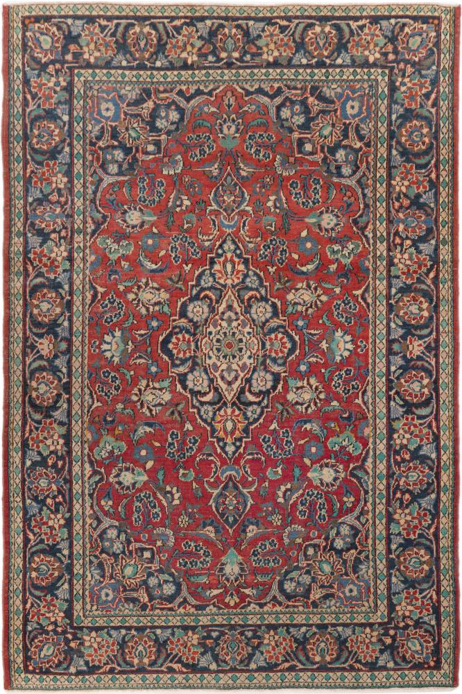 Persian Rug Keshan Old 195x130 195x130, Persian Rug Knotted by hand