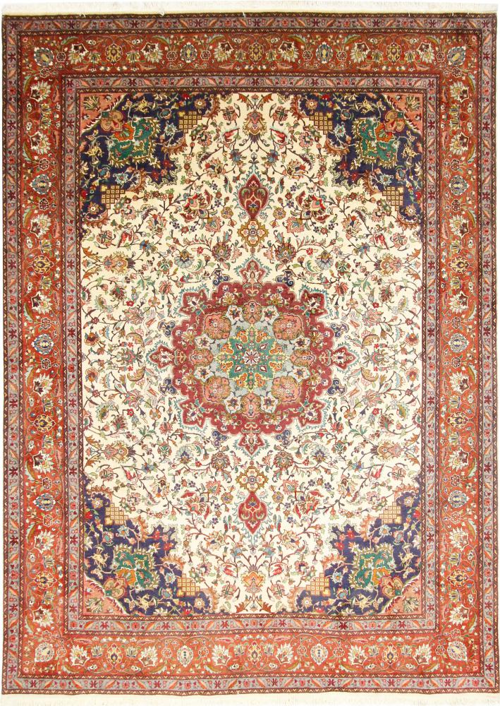 Tapete persa Tabriz 40Raj 357x257 357x257, Tapete persa Atado à mão