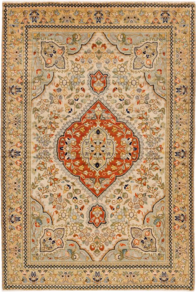 Tapete persa Tabriz 144x95 144x95, Tapete persa Atado à mão