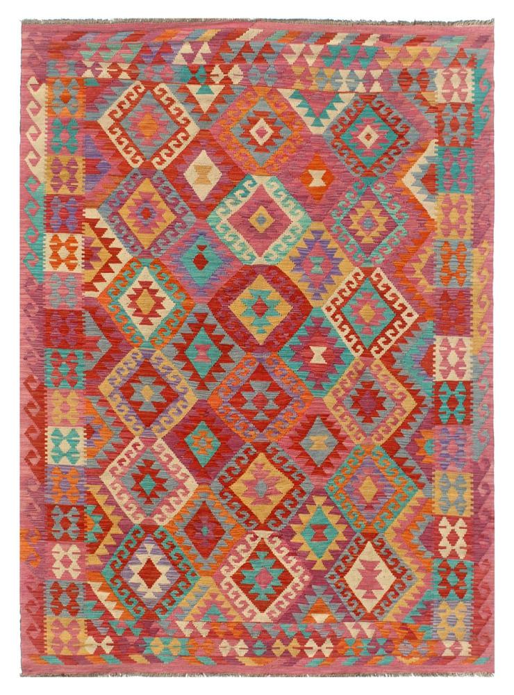 Afghan rug Kilim Afghan 9'7"x6'8" 9'7"x6'8", Persian Rug Woven by hand