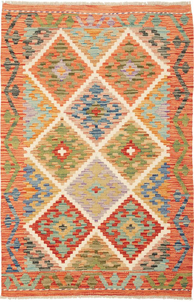 Afghaans tapijt Kilim Afghan 129x78 129x78, Perzisch tapijt Handgeweven