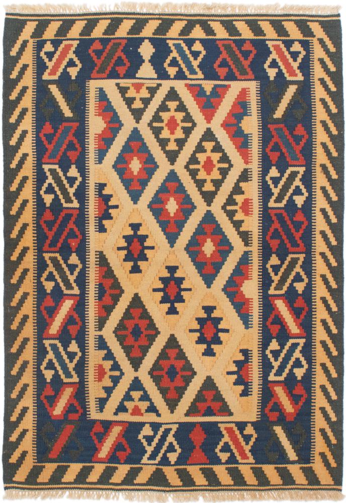 Tapete persa Kilim Fars 148x104 148x104, Tapete persa Tecido à mão