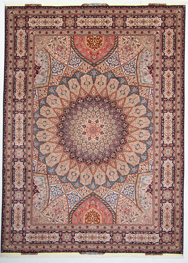 Tapete persa Tabriz 50Raj 344x249 344x249, Tapete persa Atado à mão