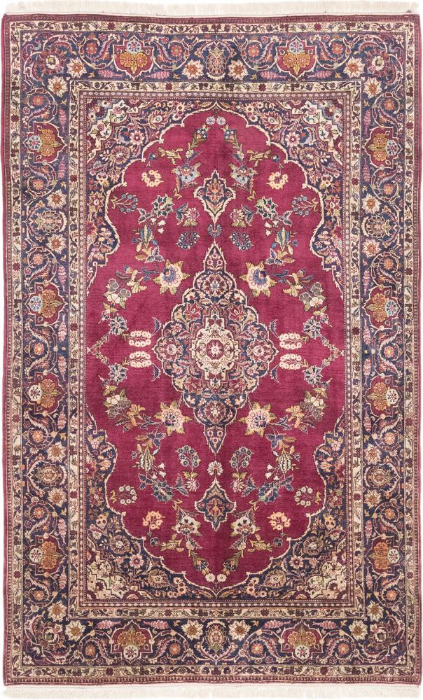 Persialainen matto Keshan Silkki Antiikki 199x126 199x126, Persialainen matto Solmittu käsin