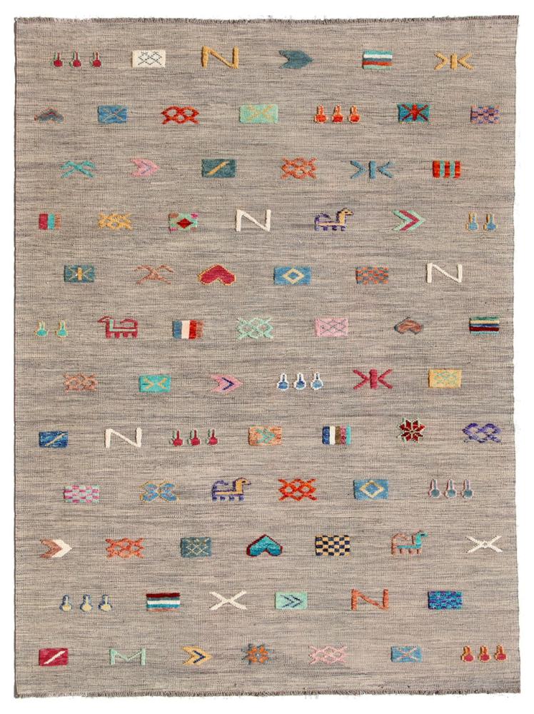 Alfombra afgana Kilim Afghan Nimbaft Edition 234x178 234x178, Alfombra persa Tejido a mano