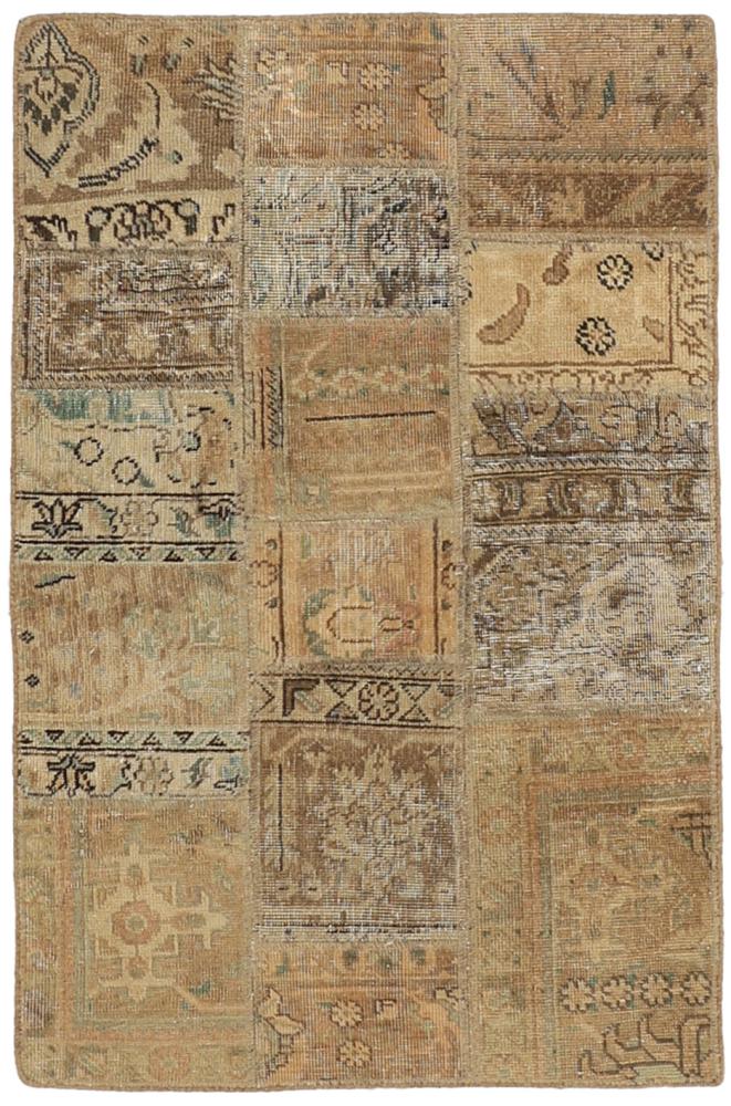 Alfombra persa Patchwork 127x79 127x79, Alfombra persa Anudado a mano