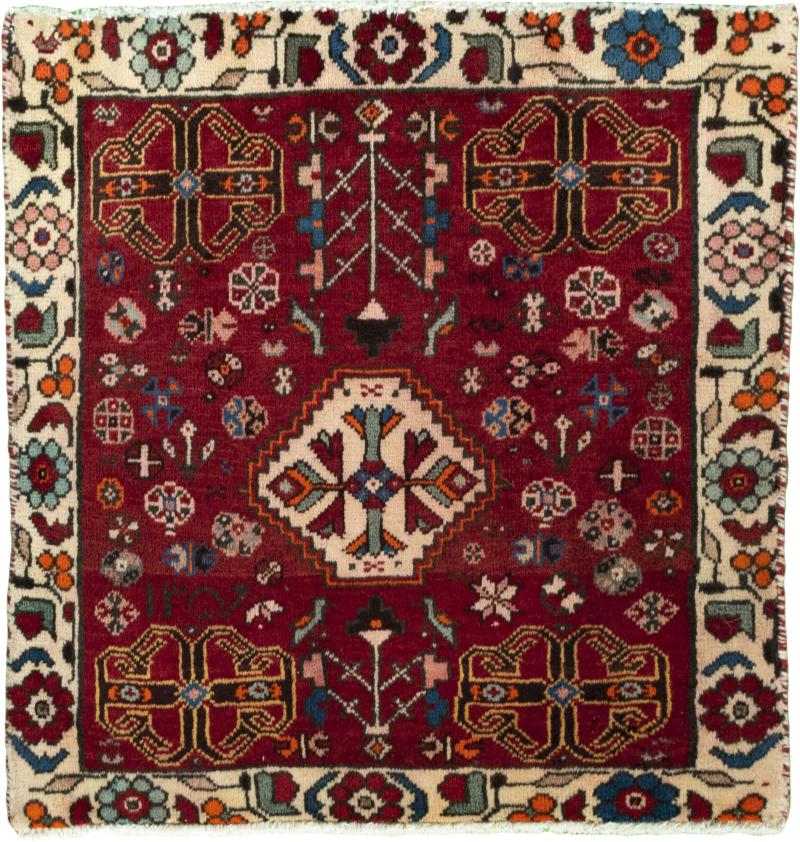 Persialainen matto Shiraz 57x54 57x54, Persialainen matto Solmittu käsin