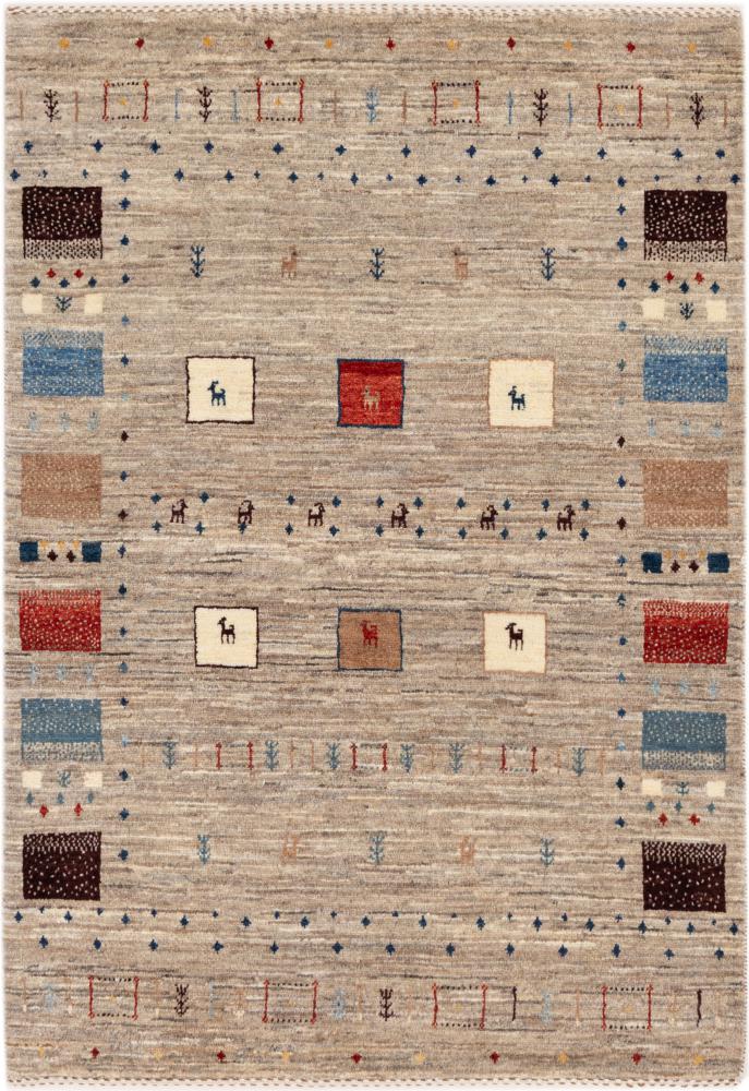 Persian Rug Persian Gabbeh Kashkuli Banafsheh 148x131 148x131, Persian Rug Knotted by hand