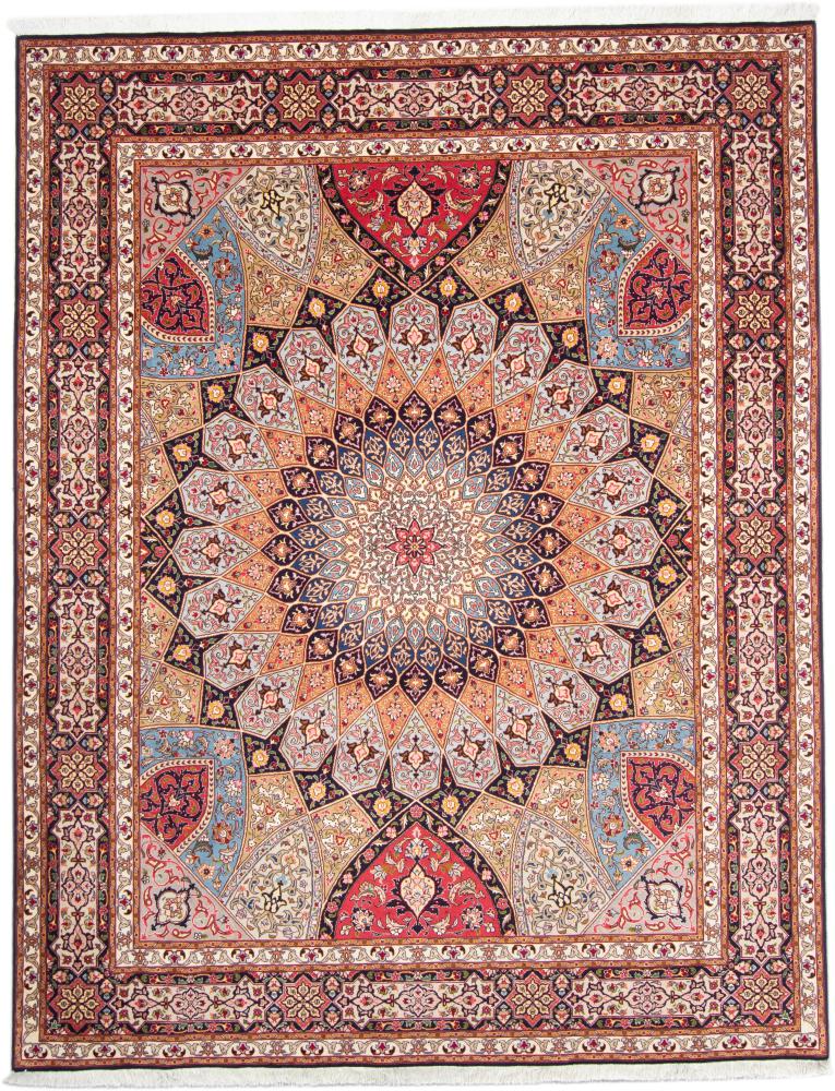 Tapete persa Tabriz 50Raj 256x200 256x200, Tapete persa Atado à mão