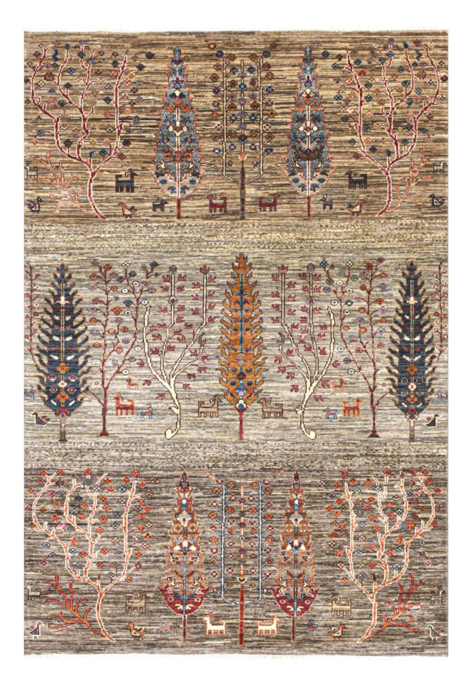 Afganistan-matto Arijana Klassik 186x125 186x125, Persialainen matto Solmittu käsin