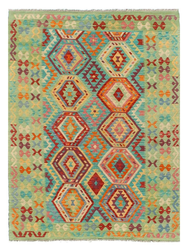 Afghan rug Kilim Afghan 9'6"x6'4" 9'6"x6'4", Persian Rug Woven by hand