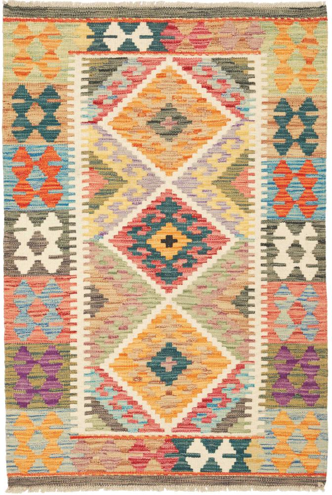 Alfombra afgana Kilim Afghan 124x85 124x85, Alfombra persa Tejido a mano
