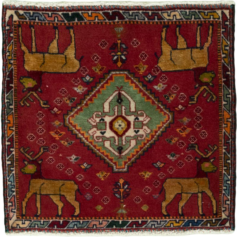 Perzisch tapijt Shiraz 52x56 52x56, Perzisch tapijt Handgeknoopte