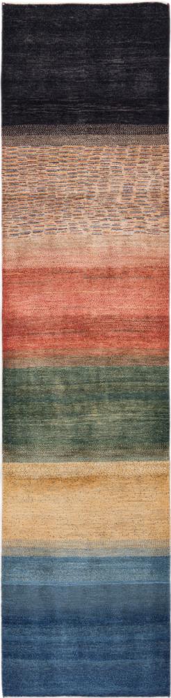 Alfombra persa Persia Gabbeh Loribaft Z 334x81 334x81, Alfombra persa Anudado a mano
