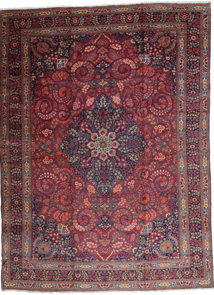 Persian Rug Tabriz Antique 15'0"x11'0" 15'0"x11'0", Persian Rug Knotted by hand
