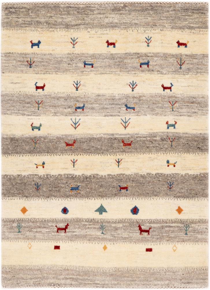 Tapete persa Persa Gabbeh Kashkuli Banafsheh 135x101 135x101, Tapete persa Atado à mão