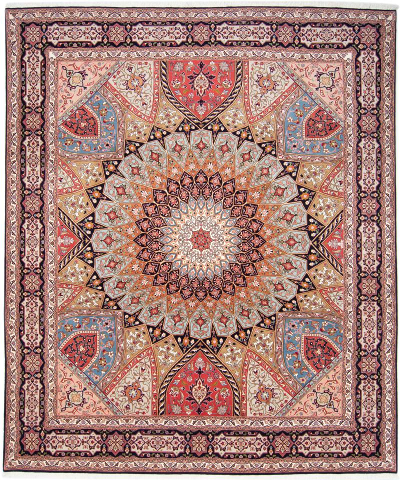 Tapete persa Tabriz 50Raj 305x252 305x252, Tapete persa Atado à mão