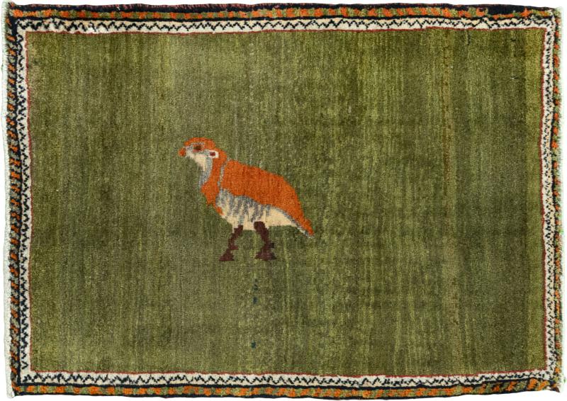 Persialainen matto Persia Gabbeh Ghashghai 89x67 89x67, Persialainen matto Solmittu käsin