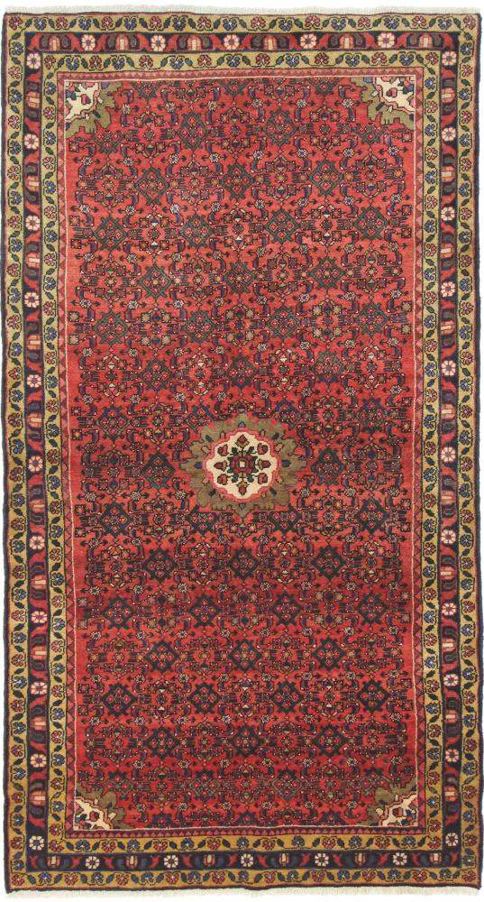 Persian Rug Hosseinabad 8'2"x4'5" 8'2"x4'5", Persian Rug Knotted by hand
