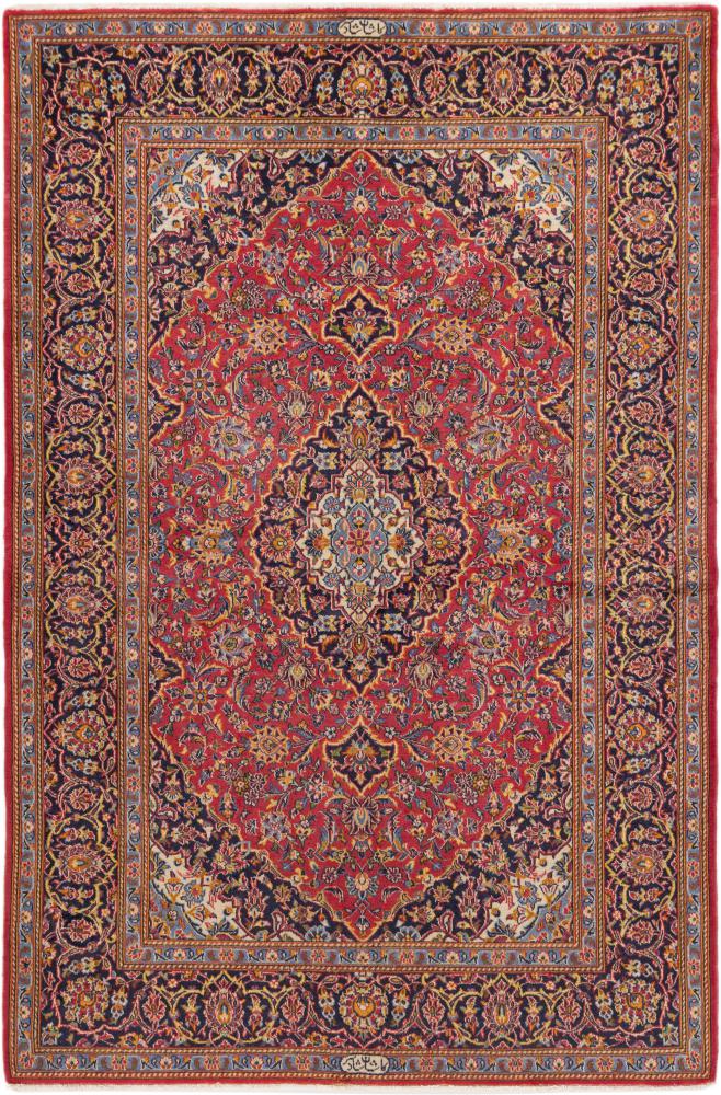 Persian Rug Keshan Shadsar 215x143 215x143, Persian Rug Knotted by hand
