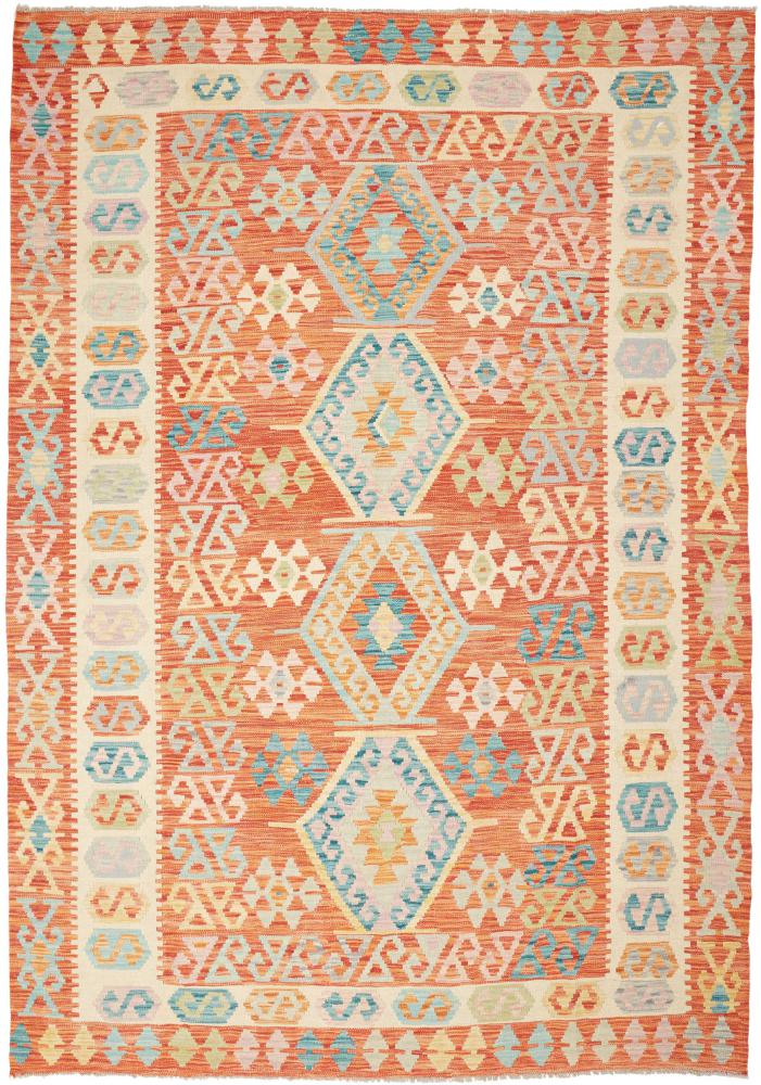 Dywan afgański Kilim Afghan 245x170 245x170, Dywan perski Ręcznie tkane