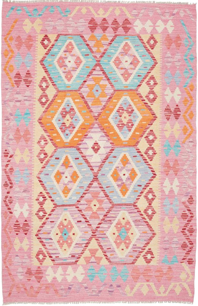 Αφγανικό χαλί Κιλίμ Afghan 185x122 185x122, Περσικό χαλί Οι κόμποι έγιναν με το χέρι