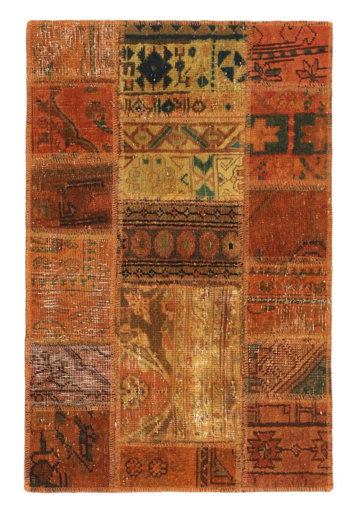 Tapete persa Patchwork 91x59 91x59, Tapete persa Atado à mão