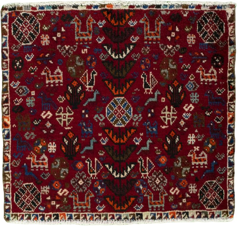 Tappeto persiano Shiraz 54x59 54x59, Tappeto persiano Annodato a mano