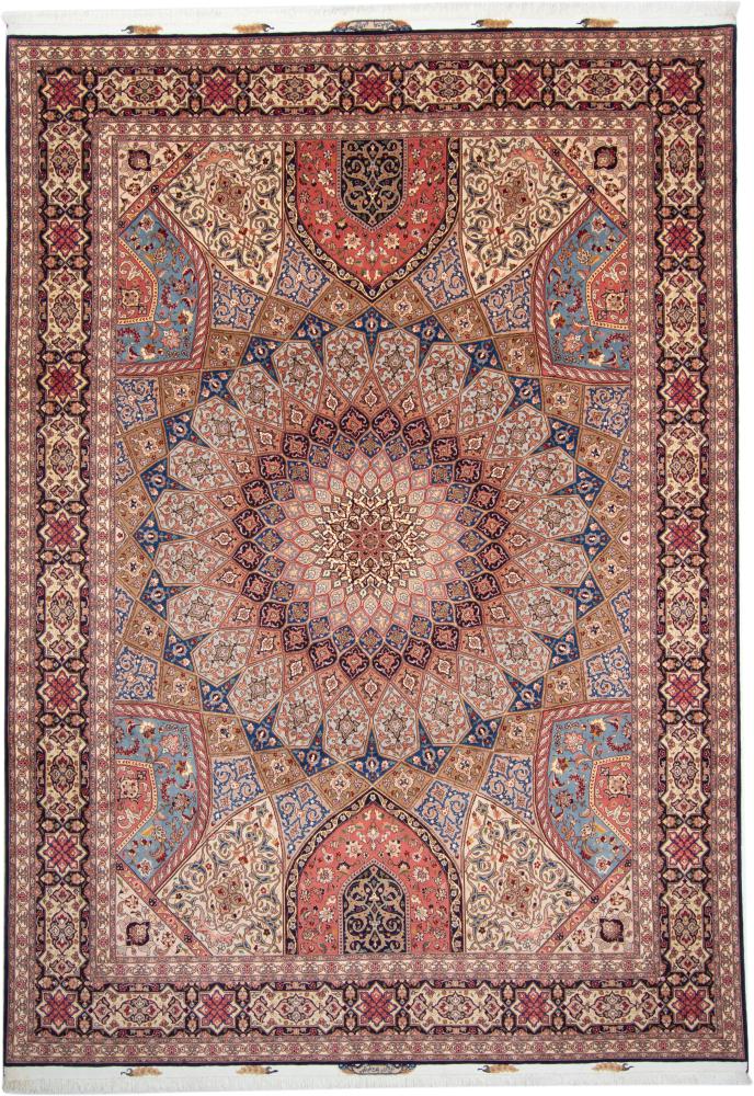 Tapete persa Tabriz 50Raj 353x251 353x251, Tapete persa Atado à mão