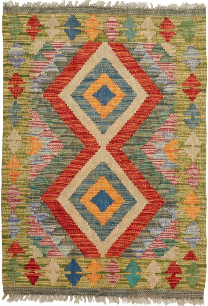 Tapete afegão Kilim Afegão 87x63 87x63, Tapete persa Tecido à mão