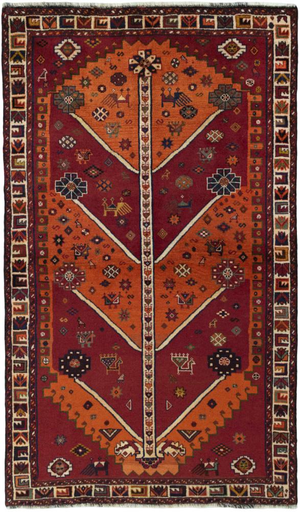 Tapis persan Persan Gabbeh Ghashghai 209x117 209x117, Tapis persan Noué à la main