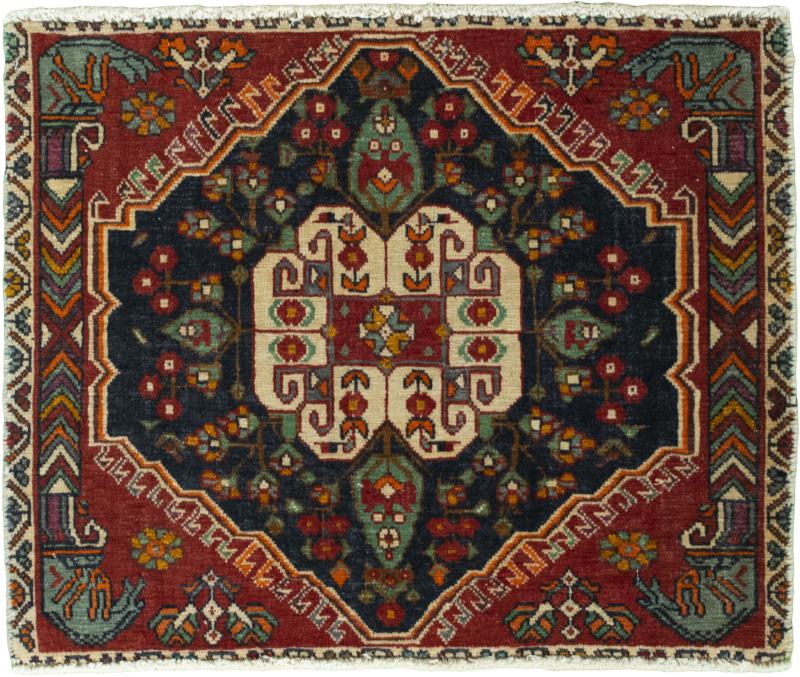 Persian Rug Shiraz 54x67 54x67, Persian Rug Knotted by hand