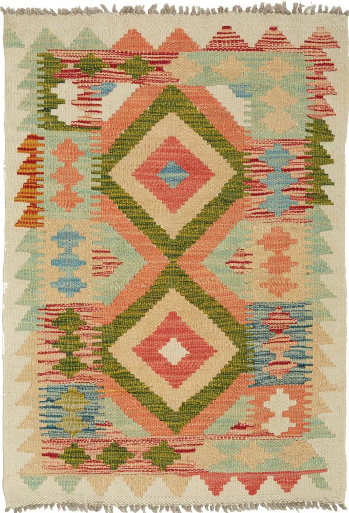 Tapete afegão Kilim Afegão 90x62 90x62, Tapete persa Tecido à mão