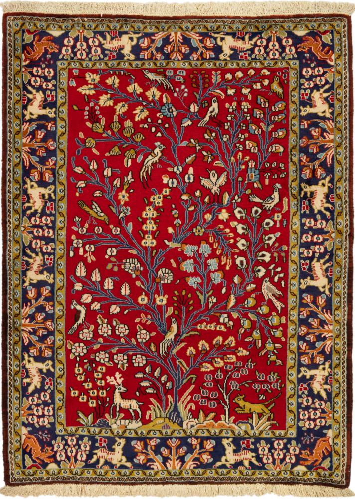 Tapis persan Ghom 152x113 152x113, Tapis persan Noué à la main
