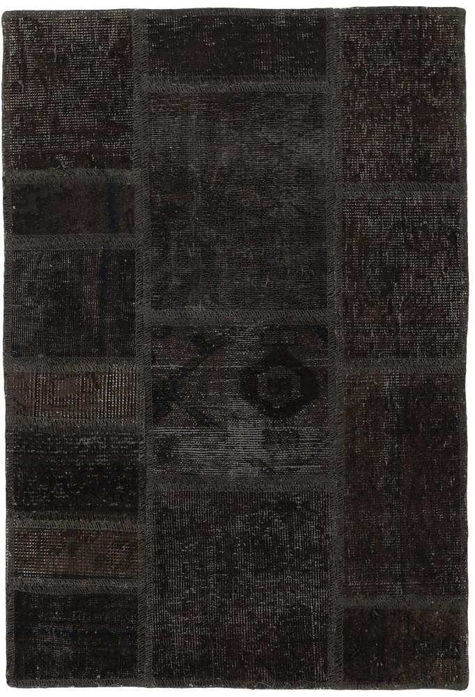 Persisk tæppe Patchwork 91x61 91x61, Persisk tæppe Knyttet i hånden