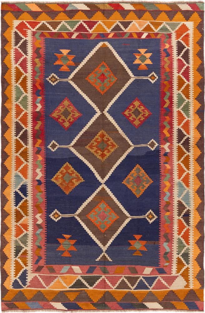Alfombra persa Kilim Fars Vieja 248x165 248x165, Alfombra persa Tejido a mano