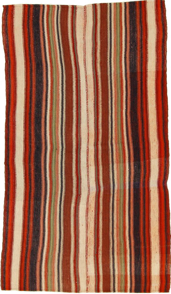 Tapete persa Kilim Fars Antigo 214x122 214x122, Tapete persa Tecido à mão