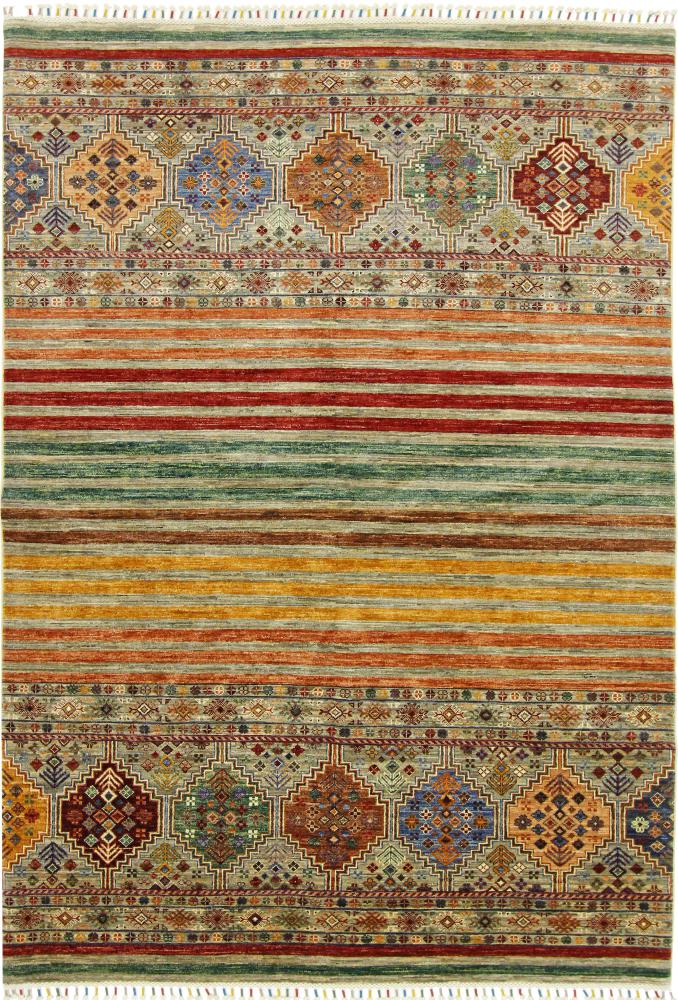 Tapete paquistanês Arijana Shaal 253x174 253x174, Tapete persa Atado à mão