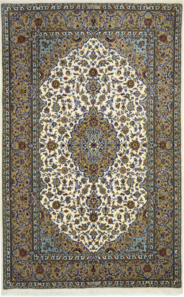 Persian Rug Keshan Shadsar 7'3"x4'8" 7'3"x4'8", Persian Rug Knotted by hand