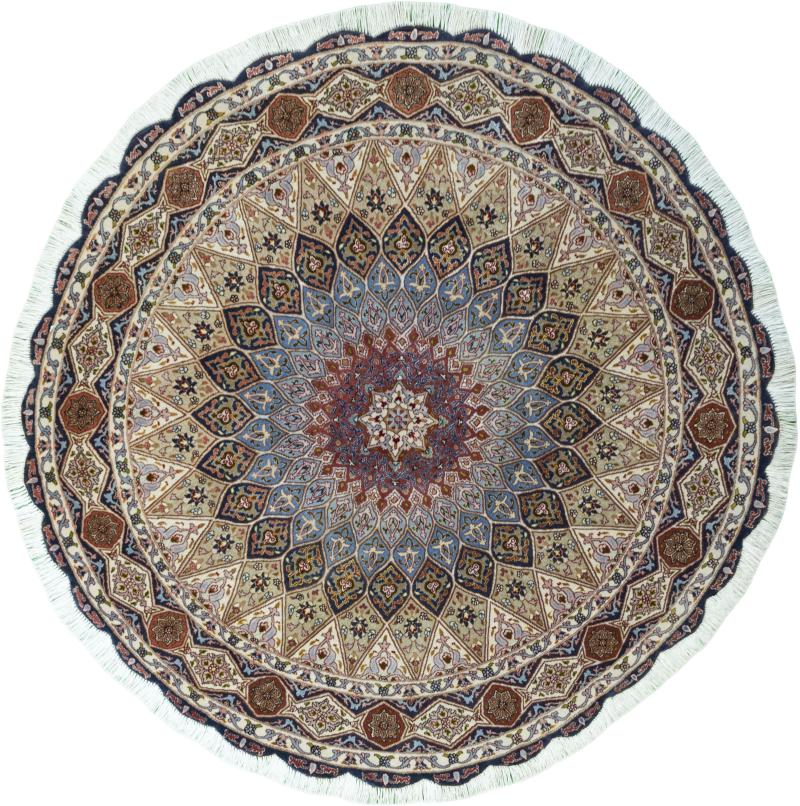 Perzisch tapijt Tabriz 50Raj 149x149 149x149, Perzisch tapijt Handgeknoopte