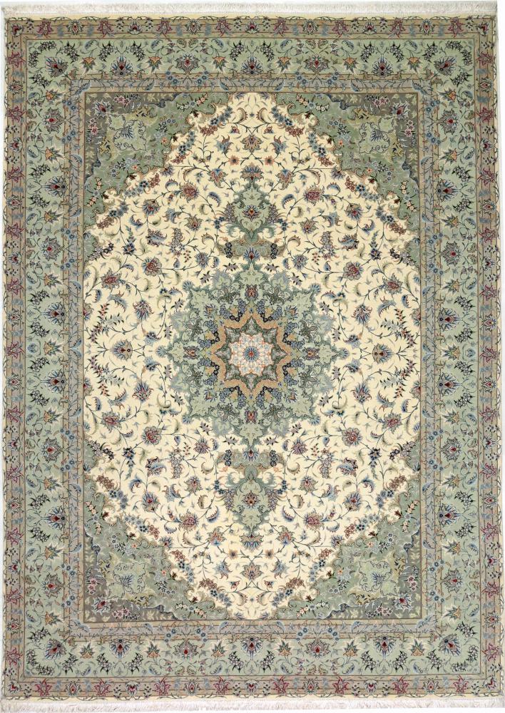 Tapete persa Tabriz 50Raj Fio de Seda 345x247 345x247, Tapete persa Atado à mão