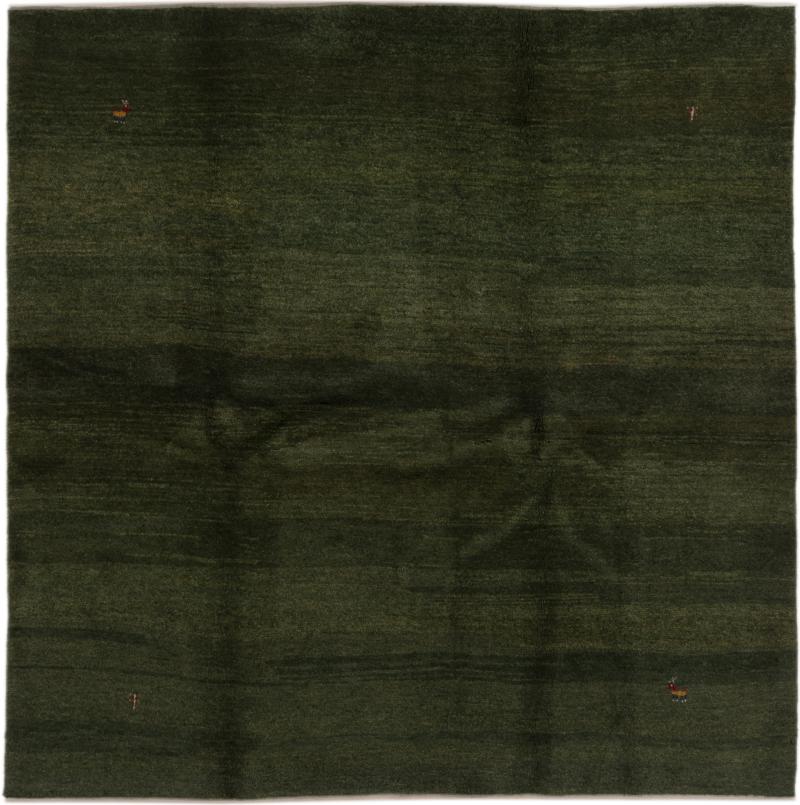 Tapis persan Persan Gabbeh 201x197 201x197, Tapis persan Noué à la main