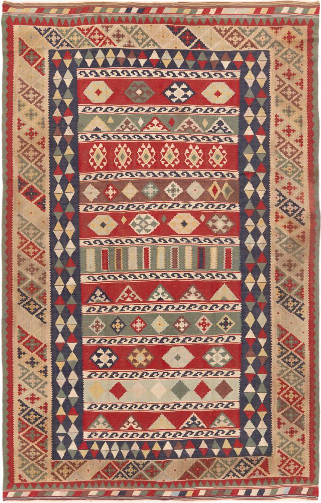 Persisk tæppe Kelim Fars Gamle 257x164 257x164, Persisk tæppe Håndvævet